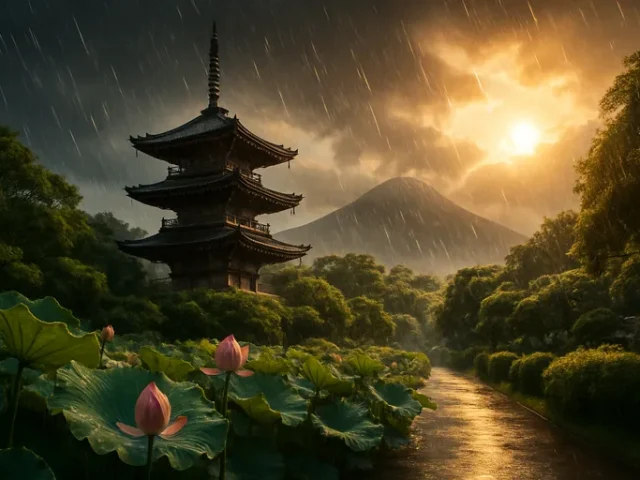 Japan in augustus – zwoele zomers en tropische stormen