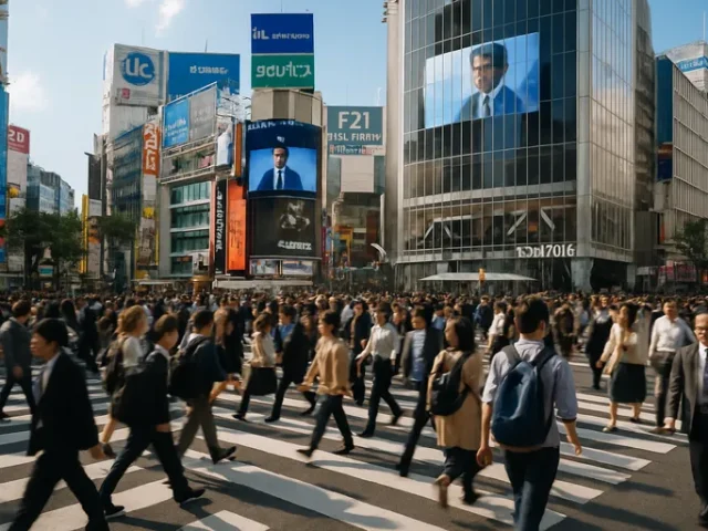 Shibuya crossing: het drukste kruispunt ter wereld in actie