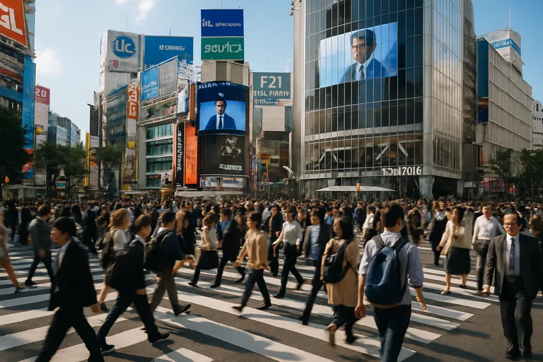Shibuya crossing: het drukste kruispunt ter wereld in actie