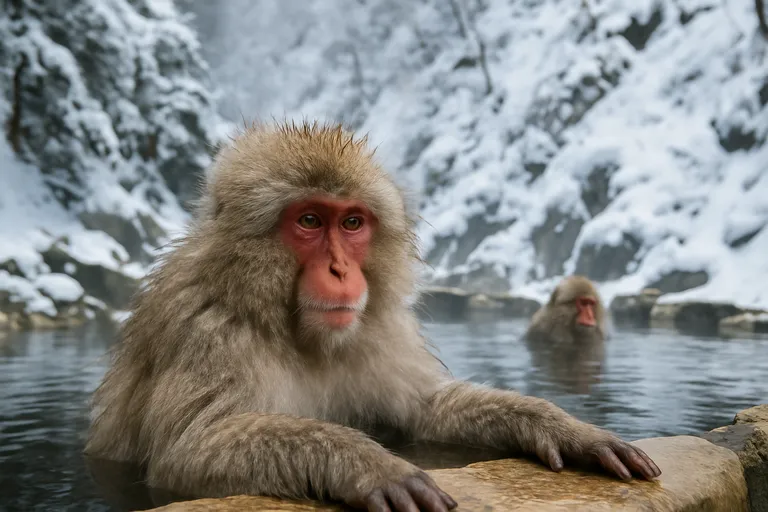 Jigokudani snow monkey park: apen in warmwaterbron Japan - ontdek de magie