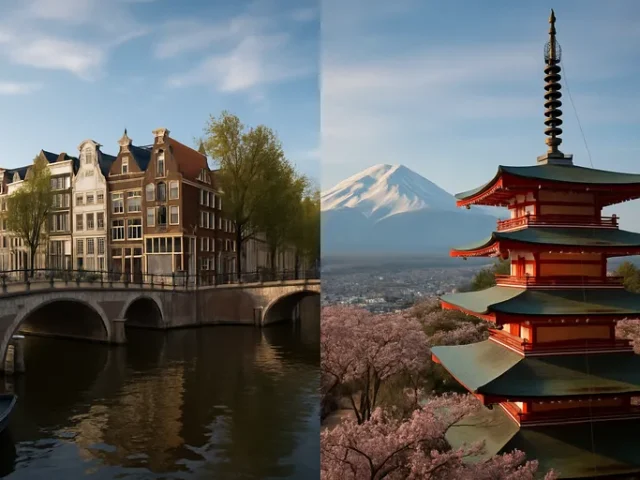 Reizen van Amsterdam naar Japan: cultuur, avontuur en ontdekking