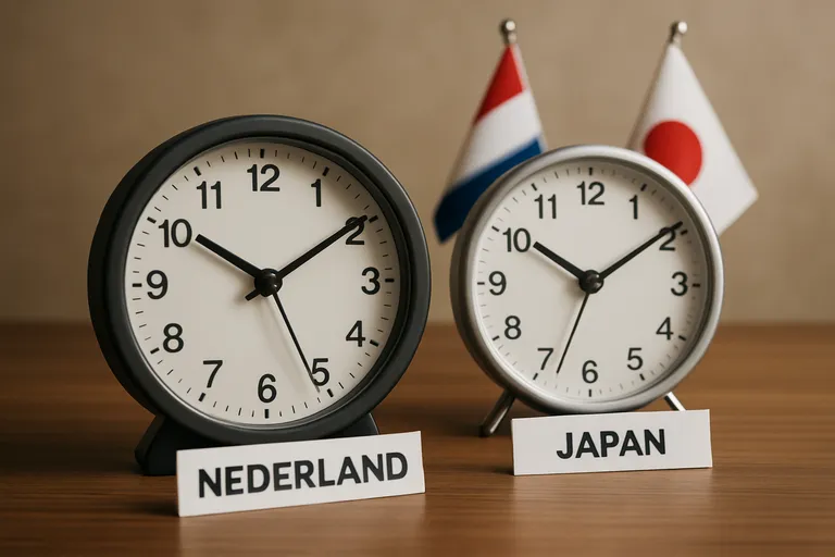 Tijdsverschil Japan Nederland: wat je moet weten