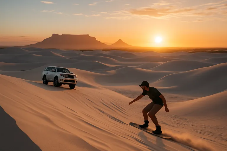 Atlantis dunes bij kaapstad: sandboarden, offroad avontuur en zonsondergangen in Zuid-afrika