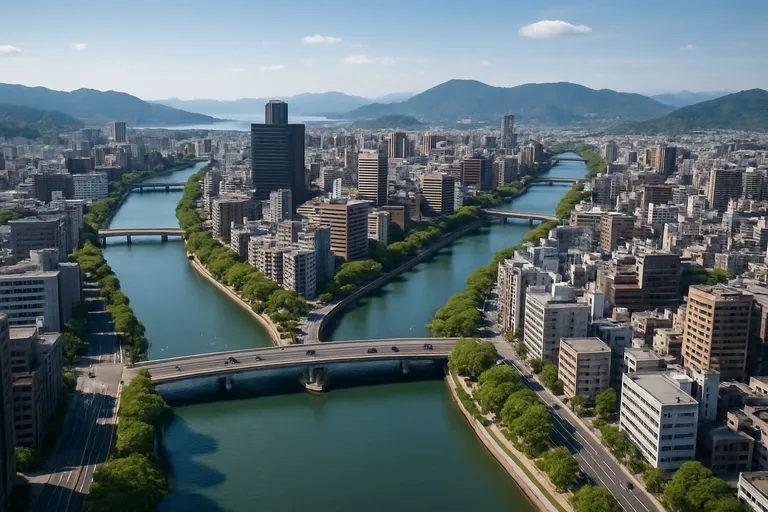 Hiroshima in vogelvlucht