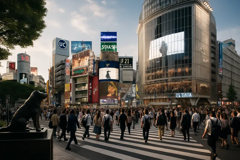 Iconische bezienswaardigheden in Shibuya
