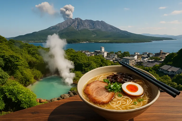Kyushu ontdekken: vulkanische landschappen, dampende onsen en culinaire hoogtepunten langs ruige kusten