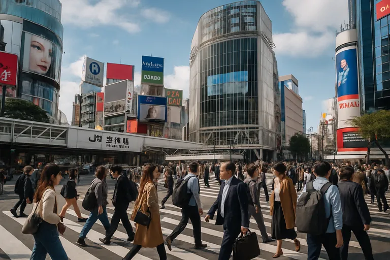 Navigeren in Shibuya